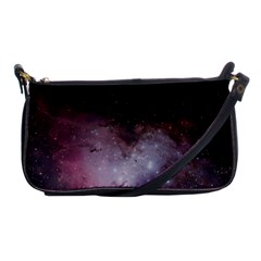 Eagle Nebula Wine Pink And Purple Pastel Stars Astronomy Shoulder Clutch Bag by genx