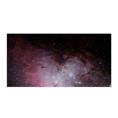 Eagle Nebula Wine Pink And Purple Pastel Stars Astronomy Satin Wrap by genx