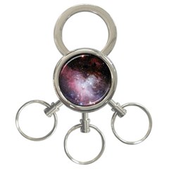 Eagle Nebula Wine Pink And Purple Pastel Stars Astronomy 3-ring Key Chains