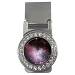 Eagle Nebula Wine Pink and Purple pastel Stars Astronomy Money Clips (CZ)  Front