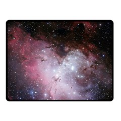 Eagle Nebula Wine Pink And Purple Pastel Stars Astronomy Fleece Blanket (small)