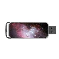 Eagle Nebula Wine Pink And Purple Pastel Stars Astronomy Portable Usb Flash (one Side)