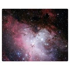 Eagle Nebula Wine Pink And Purple Pastel Stars Astronomy Double Sided Flano Blanket (medium) 