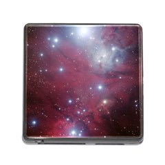 Christmas Tree Cluster Red Stars Nebula Constellation Astronomy Memory Card Reader (square 5 Slot) by genx