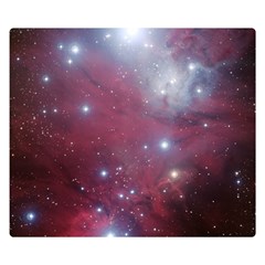 Christmas Tree Cluster Red Stars Nebula Constellation Astronomy Double Sided Flano Blanket (small) 