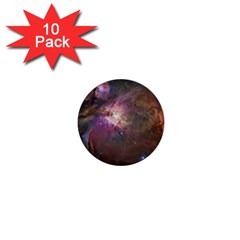 Orion Nebula Star Formation Orange Pink Brown Pastel Constellation Astronomy 1  Mini Buttons (10 Pack)  by genx