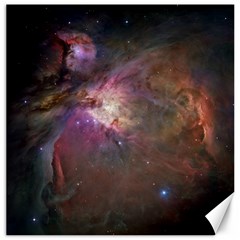 Orion Nebula Star Formation Orange Pink Brown Pastel Constellation Astronomy Canvas 16  X 16  by genx