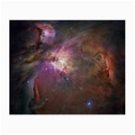 Orion Nebula star formation orange pink brown pastel constellation Astronomy Small Glasses Cloth (2-Side) Back