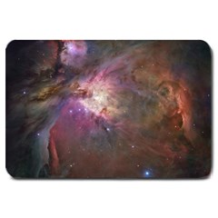 Orion Nebula Star Formation Orange Pink Brown Pastel Constellation Astronomy Large Doormat  by genx