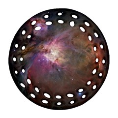 Orion Nebula Star Formation Orange Pink Brown Pastel Constellation Astronomy Ornament (round Filigree) by genx