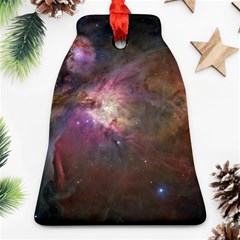 Orion Nebula Star Formation Orange Pink Brown Pastel Constellation Astronomy Ornament (bell) by genx