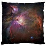 Orion Nebula star formation orange pink brown pastel constellation Astronomy Large Cushion Case (Two Sides) Front