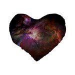 Orion Nebula star formation orange pink brown pastel constellation Astronomy Standard 16  Premium Heart Shape Cushions Back