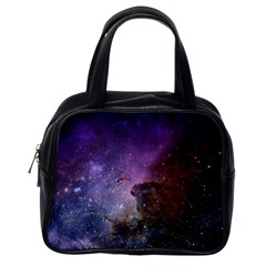 Carina Nebula Ngc 3372 The Grand Nebula Pink Purple And Blue With Shiny Stars Astronomy Classic Handbag (one Side) by genx