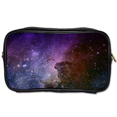 Carina Nebula Ngc 3372 The Grand Nebula Pink Purple And Blue With Shiny Stars Astronomy Toiletries Bag (two Sides) by genx