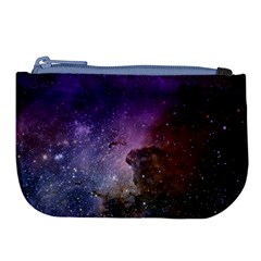 Carina Nebula Ngc 3372 The Grand Nebula Pink Purple And Blue With Shiny Stars Astronomy Large Coin Purse by genx