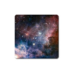 Carina Nebula Ngc 3372 The Grand Nebula Pink Purple And Blue With Shiny Stars Astronomy Square Magnet by genx