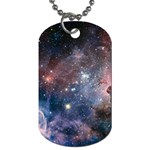 Carina Nebula NGC 3372 the Grand Nebula Pink Purple and Blue with shiny stars Astronomy Dog Tag (Two Sides) Front