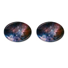 Carina Nebula Ngc 3372 The Grand Nebula Pink Purple And Blue With Shiny Stars Astronomy Cufflinks (oval) by genx