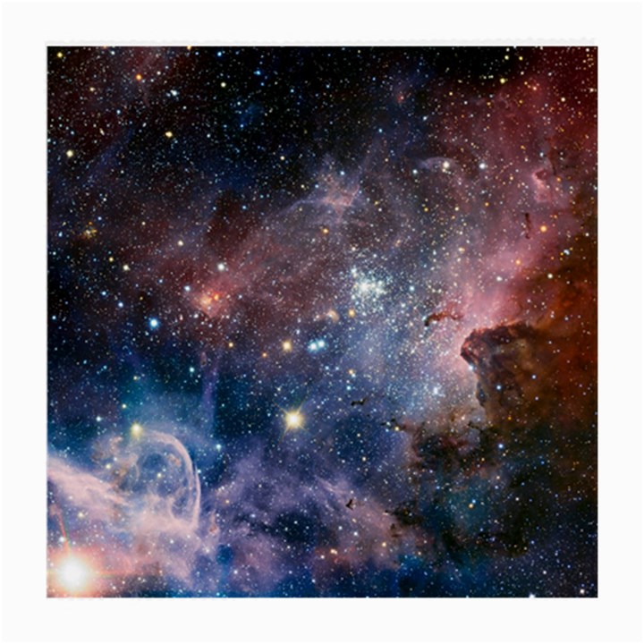 Carina Nebula NGC 3372 the Grand Nebula Pink Purple and Blue with shiny stars Astronomy Medium Glasses Cloth