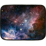 Carina Nebula NGC 3372 the Grand Nebula Pink Purple and Blue with shiny stars Astronomy Fleece Blanket (Mini) 35 x27  Blanket