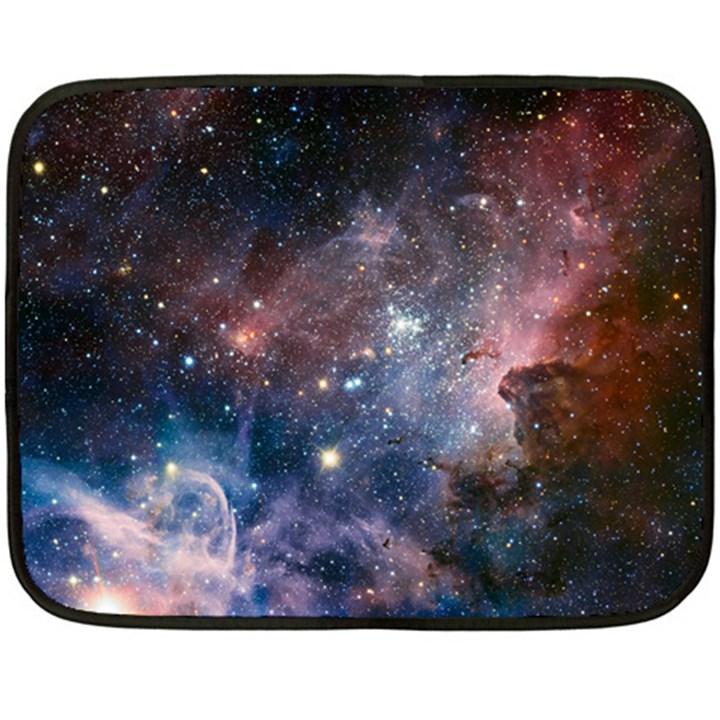 Carina Nebula NGC 3372 the Grand Nebula Pink Purple and Blue with shiny stars Astronomy Fleece Blanket (Mini)