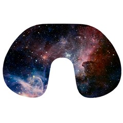 Carina Nebula Ngc 3372 The Grand Nebula Pink Purple And Blue With Shiny Stars Astronomy Travel Neck Pillows by genx