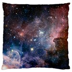 Carina Nebula NGC 3372 the Grand Nebula Pink Purple and Blue with shiny stars Astronomy Standard Flano Cushion Case (Two Sides) Front