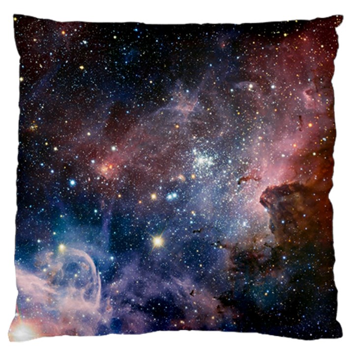 Carina Nebula NGC 3372 the Grand Nebula Pink Purple and Blue with shiny stars Astronomy Standard Flano Cushion Case (Two Sides)