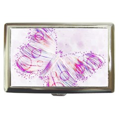 Colorful Butterfly Purple Cigarette Money Case by Mariart