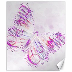 Colorful Butterfly Purple Canvas 8  X 10  by Mariart