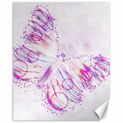 Colorful Butterfly Purple Canvas 16  X 20  by Mariart