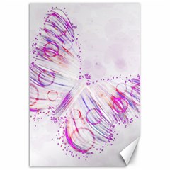 Colorful Butterfly Purple Canvas 20  X 30  by Mariart