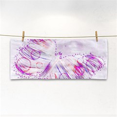 Colorful Butterfly Purple Hand Towel by Mariart