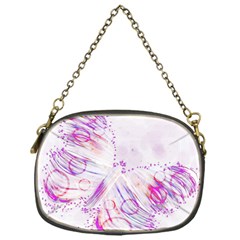 Colorful Butterfly Purple Chain Purse (one Side) by Mariart