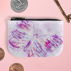 Colorful Butterfly Purple Mini Coin Purse by Mariart