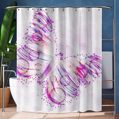 Colorful Butterfly Purple Shower Curtain 60  X 72  (medium)  by Mariart