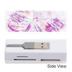 Colorful Butterfly Purple Memory Card Reader (stick) by Mariart