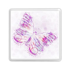 Colorful Butterfly Purple Memory Card Reader (square) by Mariart