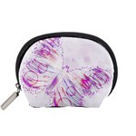 Colorful Butterfly Purple Accessory Pouch (Small) Front