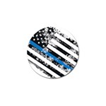 USA Flag The thin blue line I back the blue USA Flag Grunge on white background Golf Ball Marker (4 pack) Front