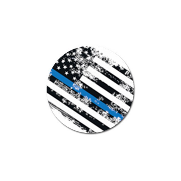 USA Flag The thin blue line I back the blue USA Flag Grunge on white background Golf Ball Marker (4 pack)