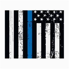 I Back The Blue The Thin Blue Line With Grunge Us Flag Small Glasses Cloth by snek