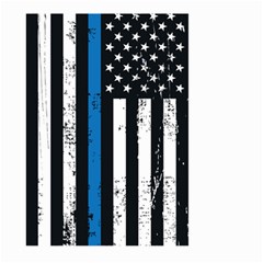 I Back The Blue The Thin Blue Line With Grunge Us Flag Large Garden Flag (two Sides) by snek