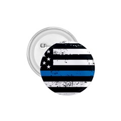 I Back The Blue The Thin Blue Line With Grunge Us Flag 1 75  Buttons by snek