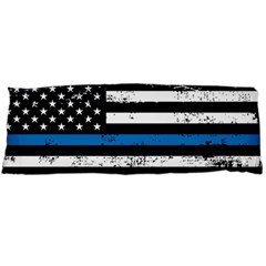 I Back The Blue The Thin Blue Line With Grunge Us Flag Body Pillow Case (dakimakura) by snek