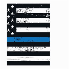 I Back The Blue The Thin Blue Line With Grunge Us Flag Small Garden Flag (two Sides) by snek