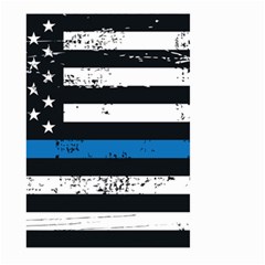 I Back The Blue The Thin Blue Line With Grunge Us Flag Large Garden Flag (two Sides) by snek