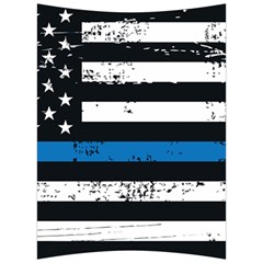 I Back The Blue The Thin Blue Line With Grunge Us Flag Back Support Cushion by snek