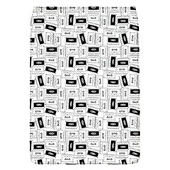 Tape Cassette 80s Retro Genx Pattern Black And White Removable Flap Cover (s) by genx